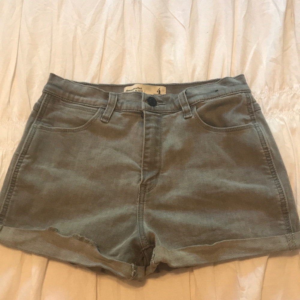 Grey Abercrombie Jean Shorts